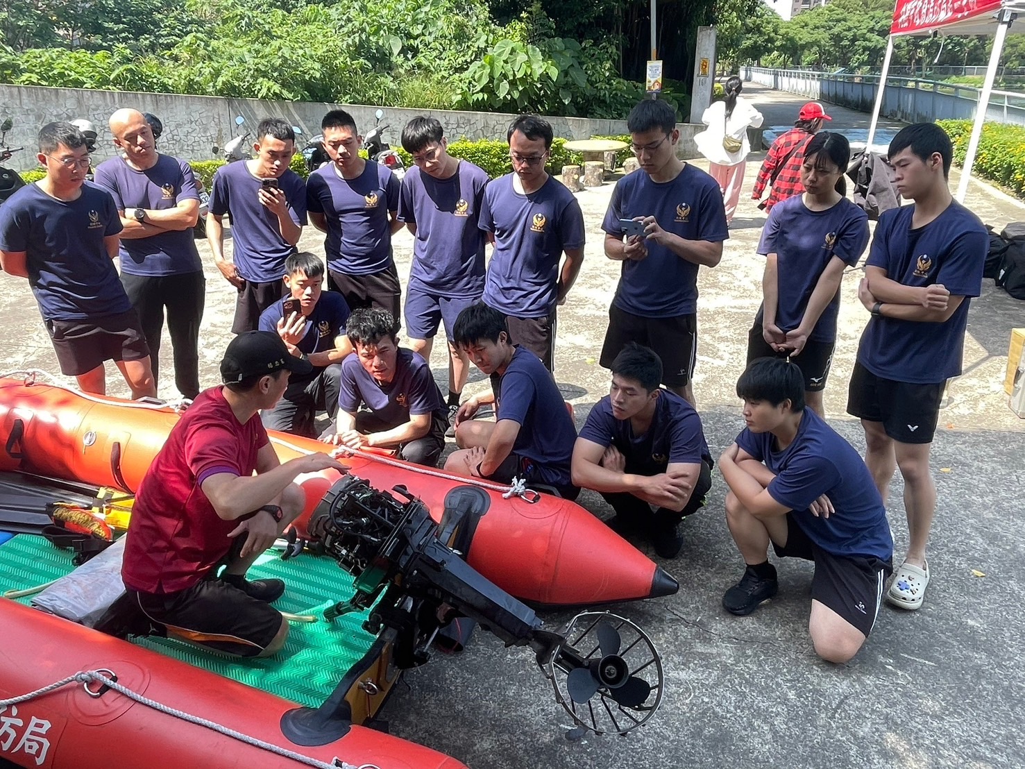 桃消第一大隊辦理水域裝備器材訓練-強化人員救溺能力
